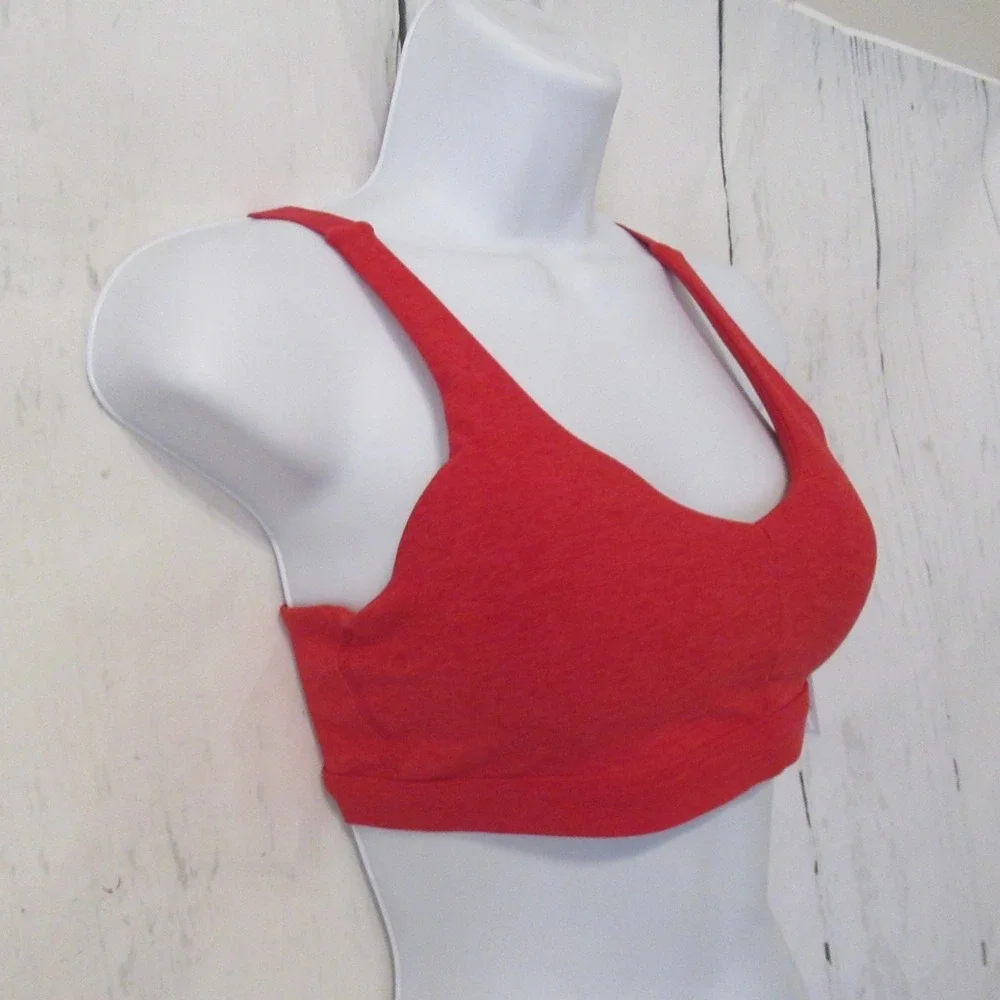 New Beyond Yoga Sports Bra S Small Red Space Dye Embody Medium Support SD8310